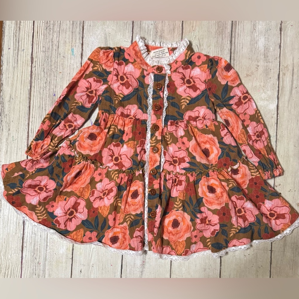 Eliza Grace Clothing floral dress 2t girls boutique